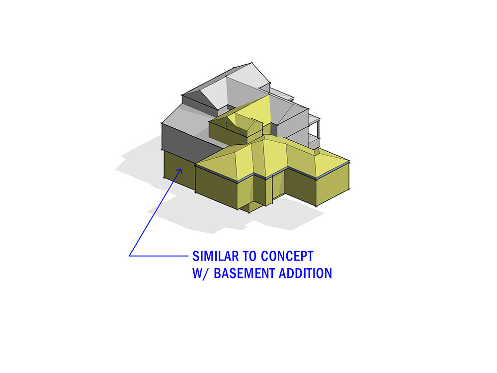 Architectural schematic design massing concept 3D