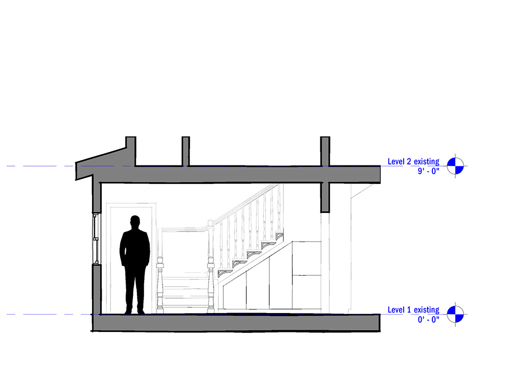 Chris Kryzanek Architect - Farmhouse Redux - stair design details historic Federal and Colonial